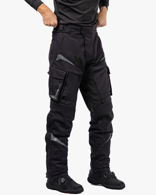Vanguard Stealth Black Motorcycle Trousers