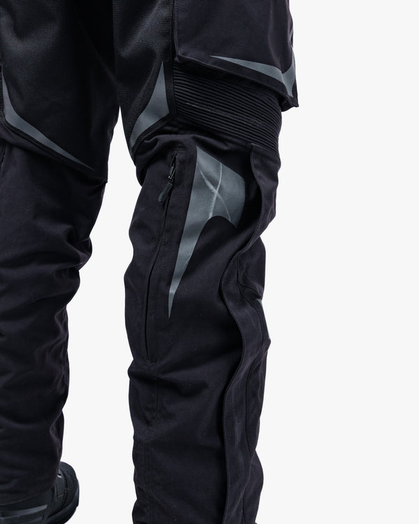 Vanguard Stealth Black Motorcycle Trousers