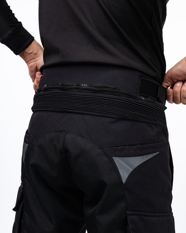 Vanguard Stealth Black Motorcycle Trousers