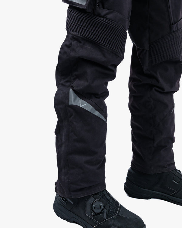 Vanguard Stealth Black Motorcycle Trousers