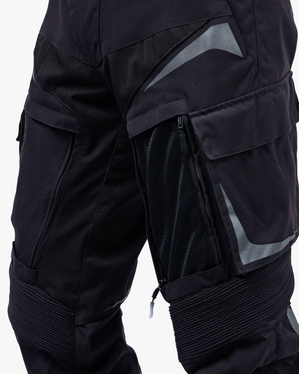 Vanguard Stealth Black Motorcycle Trousers