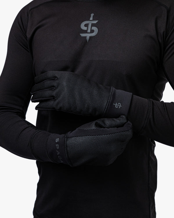 Crucible Black Base Layer Gloves