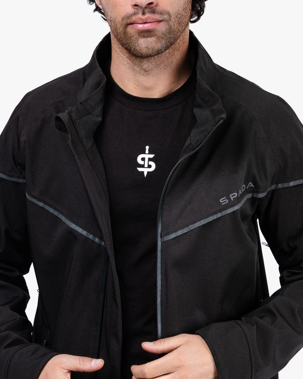 Dash Mens Stealth Black Motorcycle Jacket