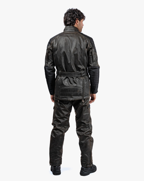 Crossguard Walnut Brown Waterproof Motorcycle Jacket