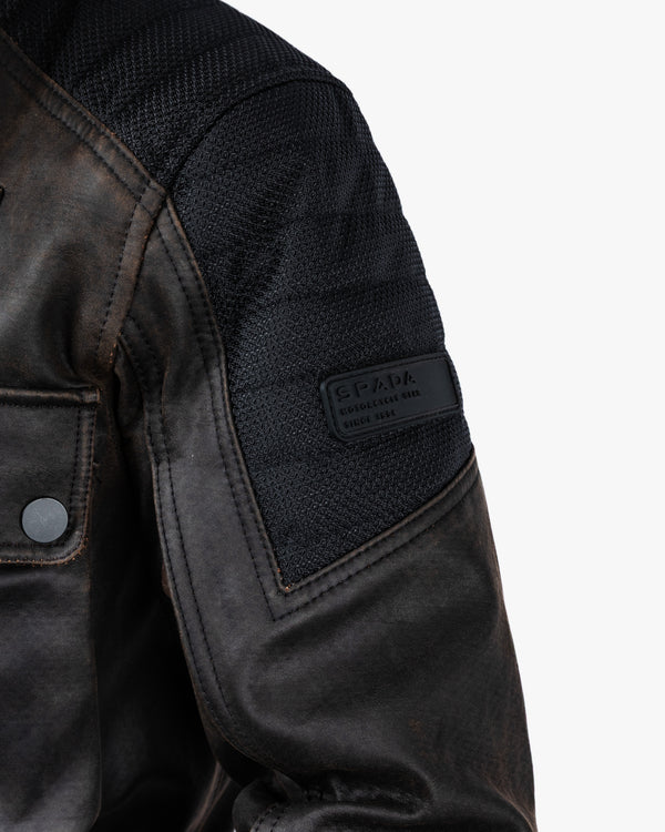 Crossguard Walnut Brown Waterproof Motorcycle Jacket