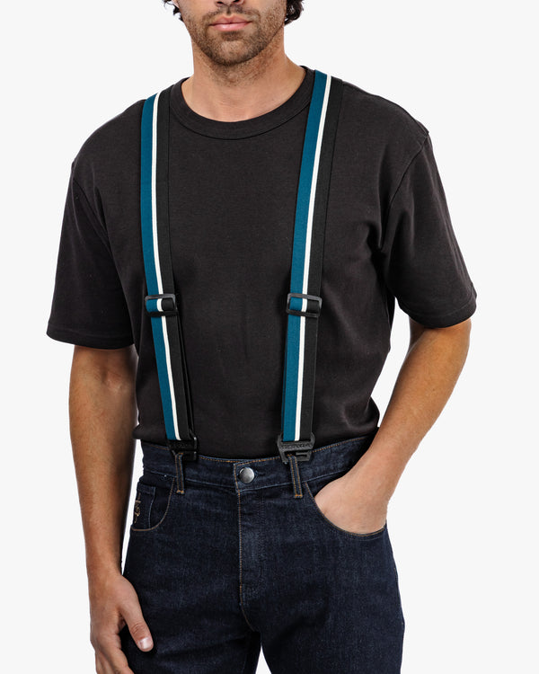 Kaiken Signature Blue Stripe Braces