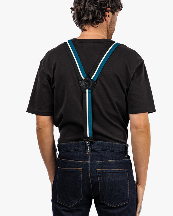 Kaiken Signature Blue Stripe Braces