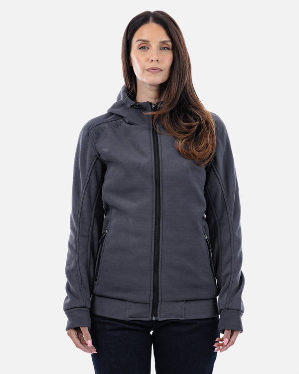 Blade Grey Turbulence Zip Up Motorcycle Hoodie