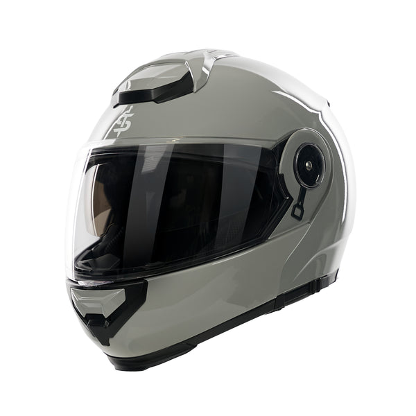 Bastion Nardo Grey Flip Up Motorbike Helmet