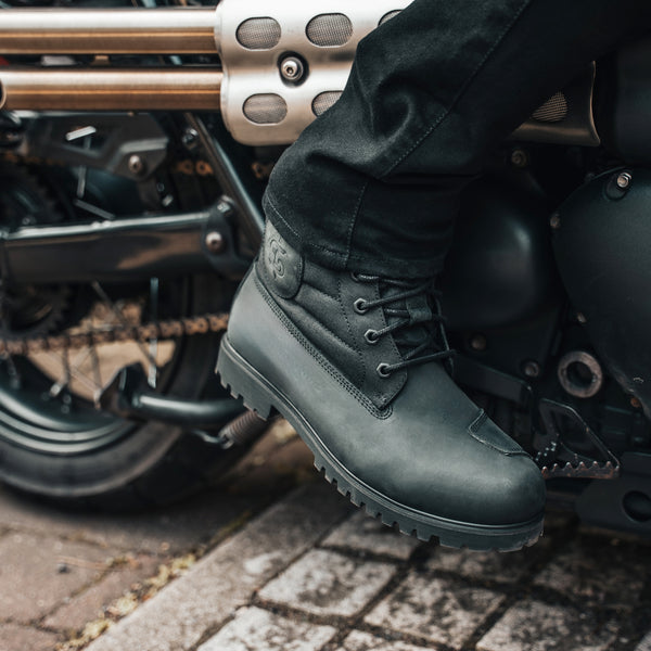 Blackstrike Black Motorcycle Boots