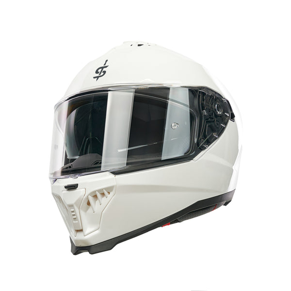 SP18 White Full Face Motorbike Helmet