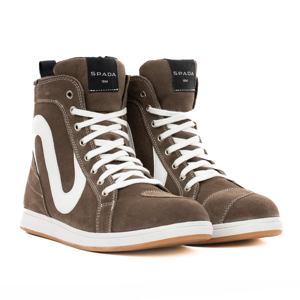 Strider S Waterproof Walnut Brown Motorcycle Trainers - Grace WebbEdit