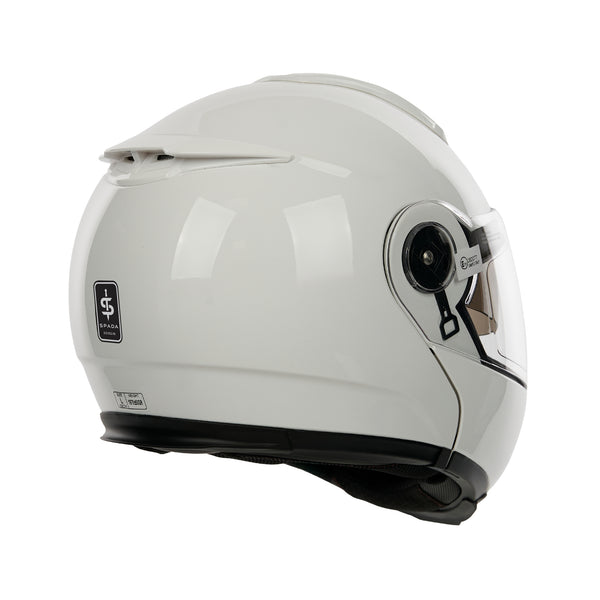 Bastion White Flip Up Motorbike Helmet