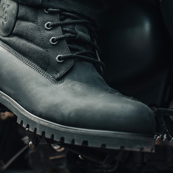 Blackstrike Black Motorcycle Boots