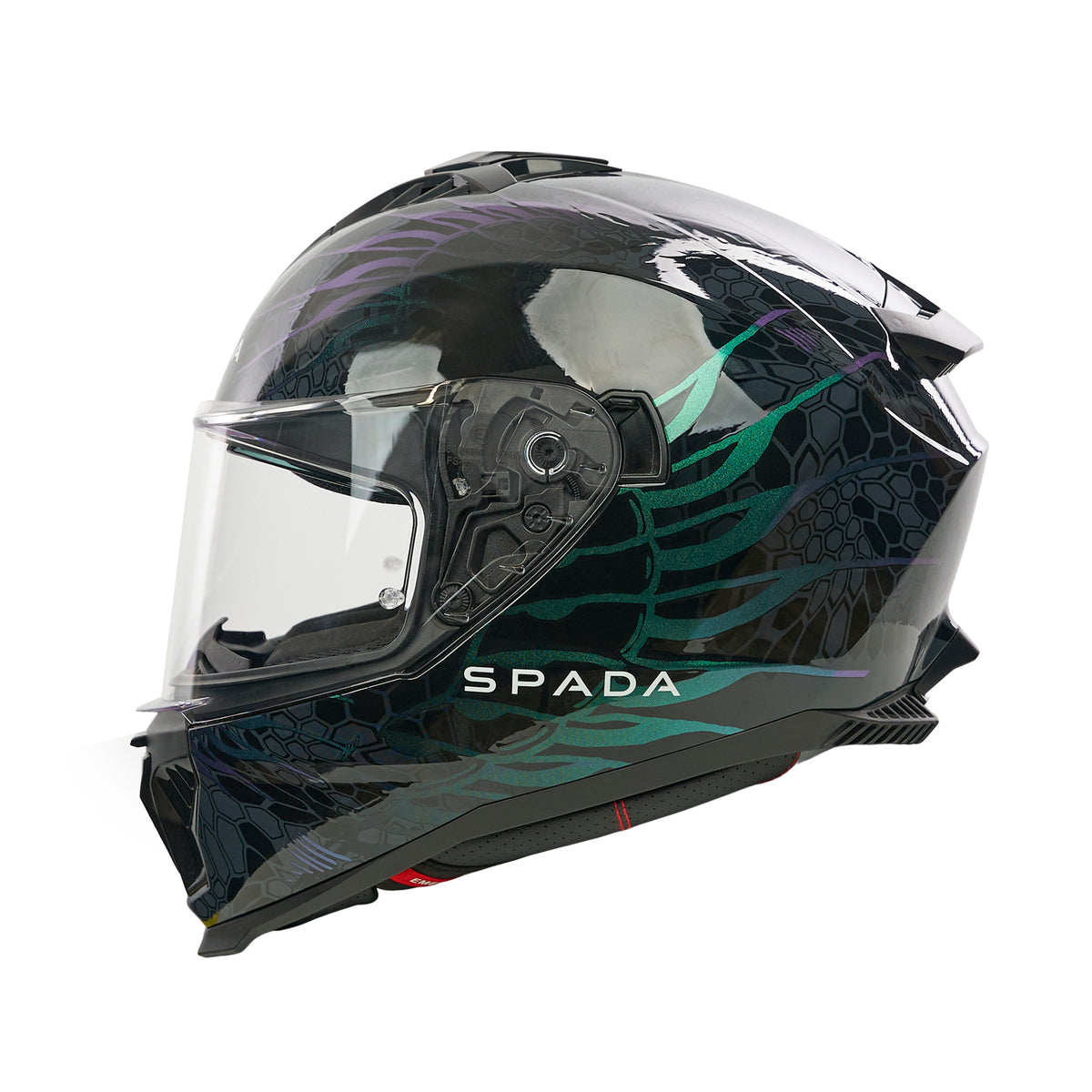 SP18 Chameleon Dark Open‑Face Motorbike Helmet | ECE Certified