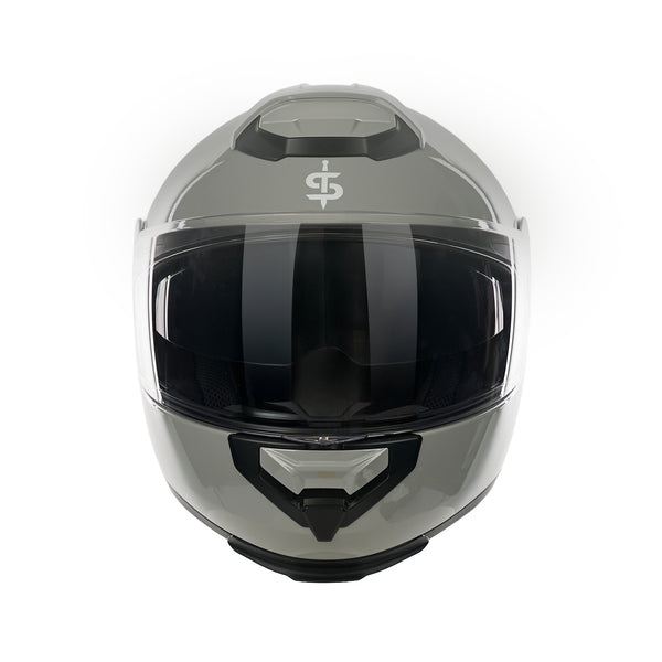 Bastion Nardo Grey Flip Up Motorbike Helmet