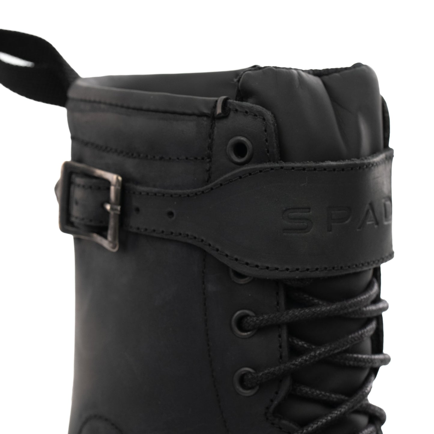 Pilgrim Grande Rev 2 Black Distressed Motorcycle Boots