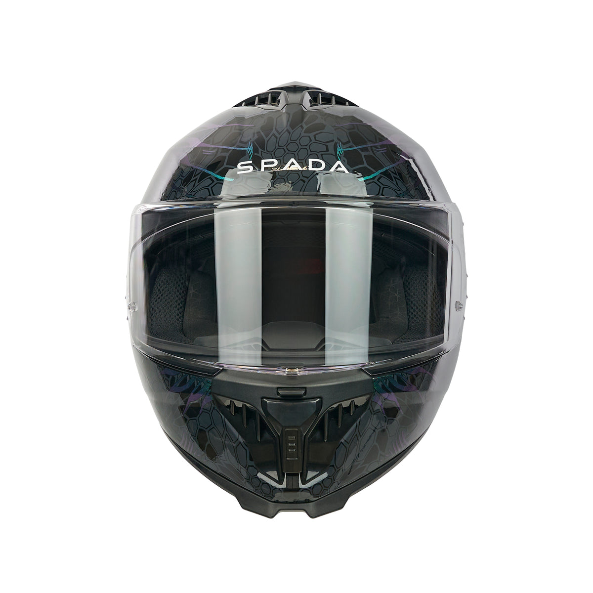 chameleon motorcycle helmet SP18 Chameleon Dark Open‑Face Motorbike Helmet | ECE Certified