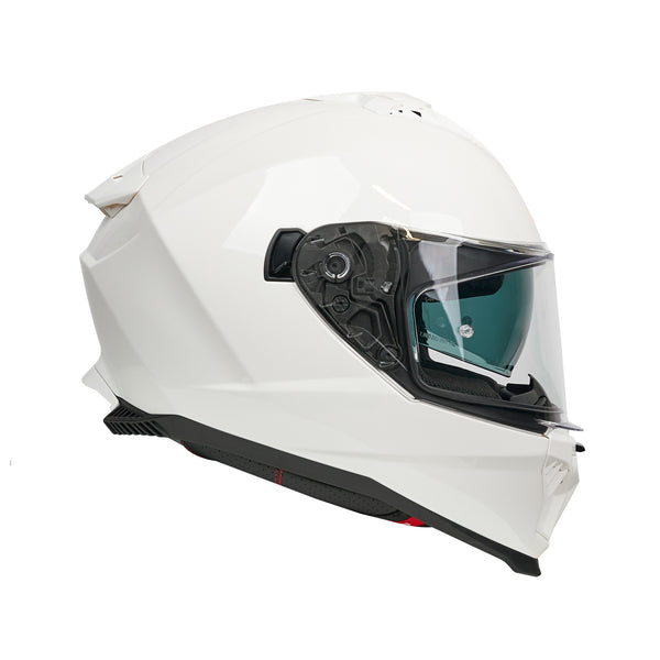 SP18 White Full Face Motorbike Helmet