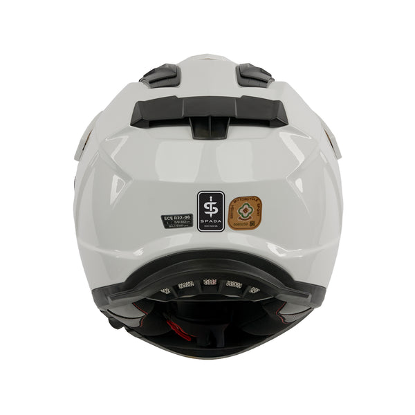 Trailhawk White Full Face Adventure Motorbike Helmet