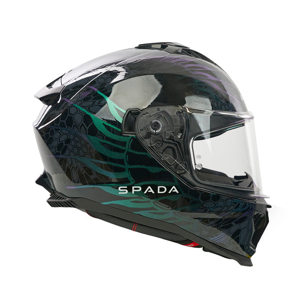 SP18 Dark Chameleon Full Face Motorbike Helmet