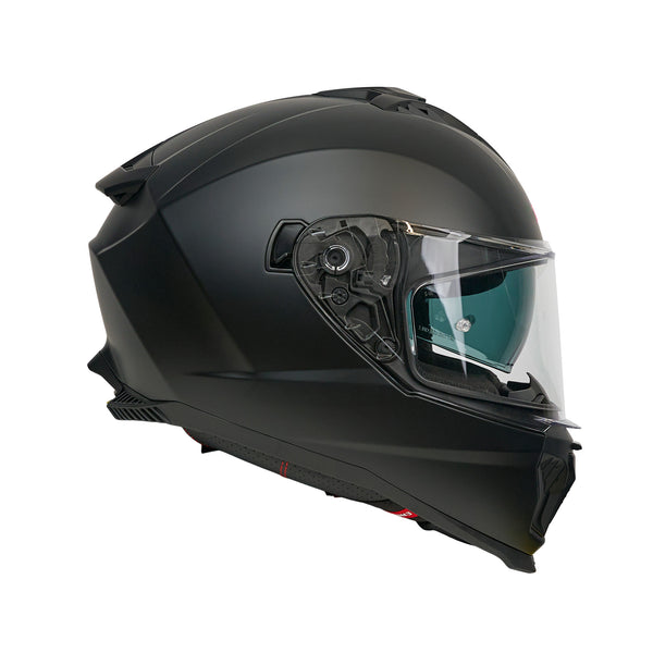 SP18 Matt Black Full Face Motorbike Helmet