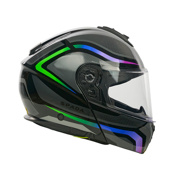 Sirius Flow Green Flip Up Motorbike Helmet