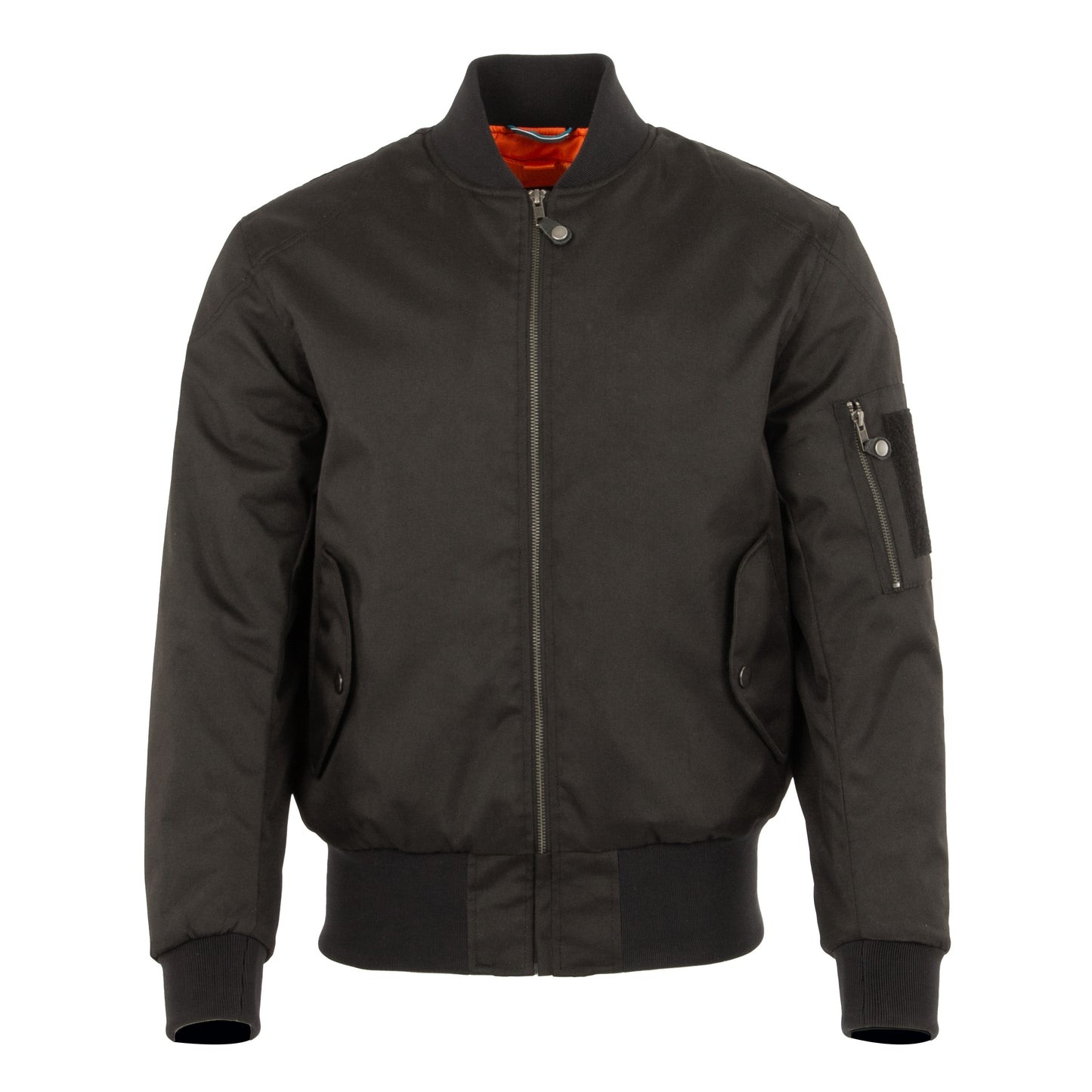 Airforce MA1 Black Motorcycle Bomber Jacket