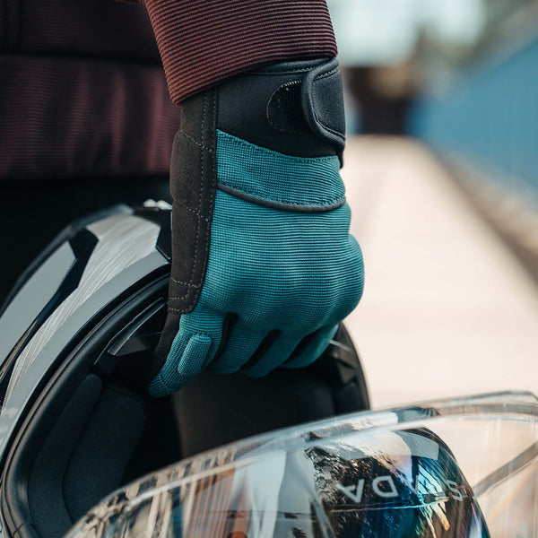 Blade Coral Blue Motorcycle Gloves