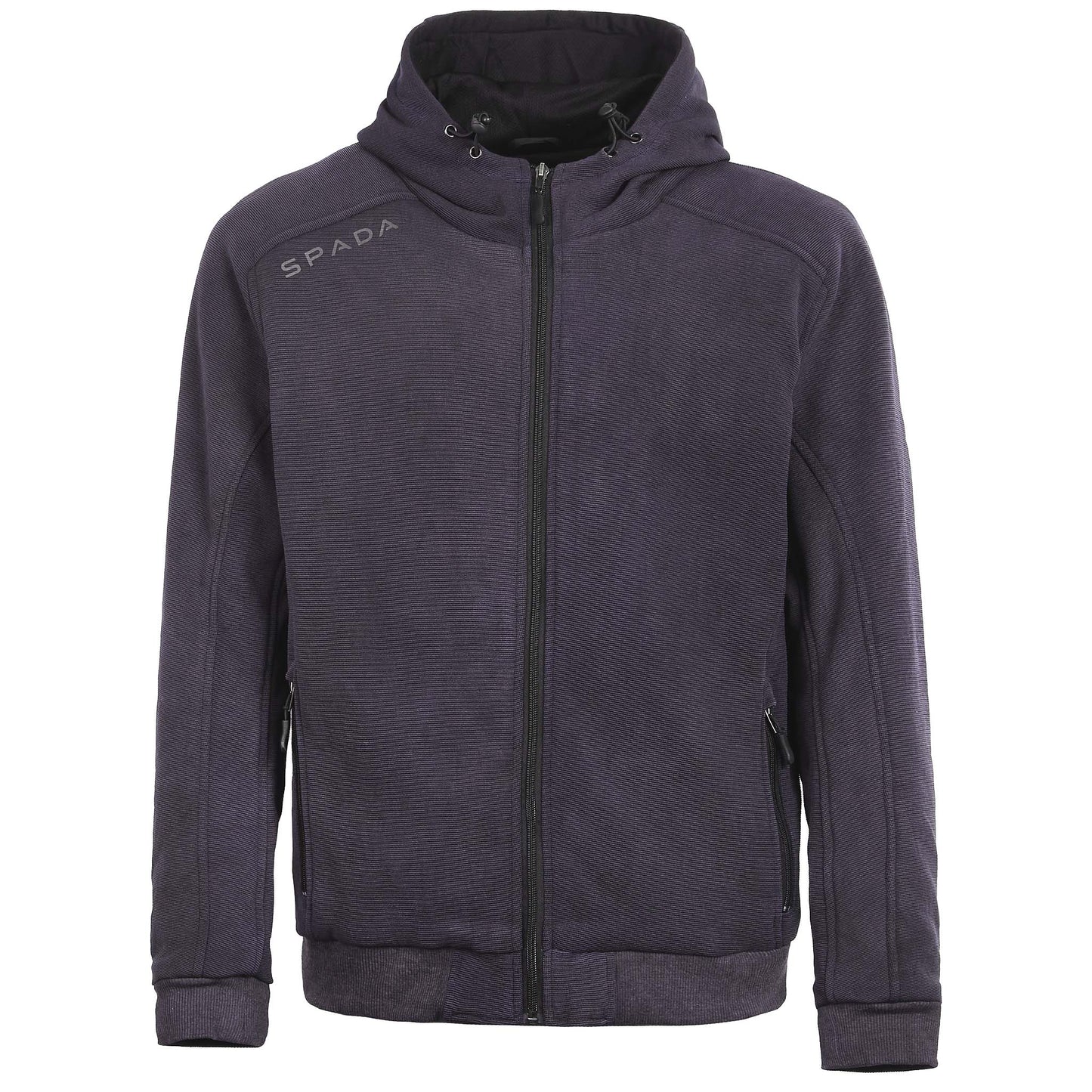 Blade Grey Turbulence Zip Up Unisex Motorcycle Hoodie