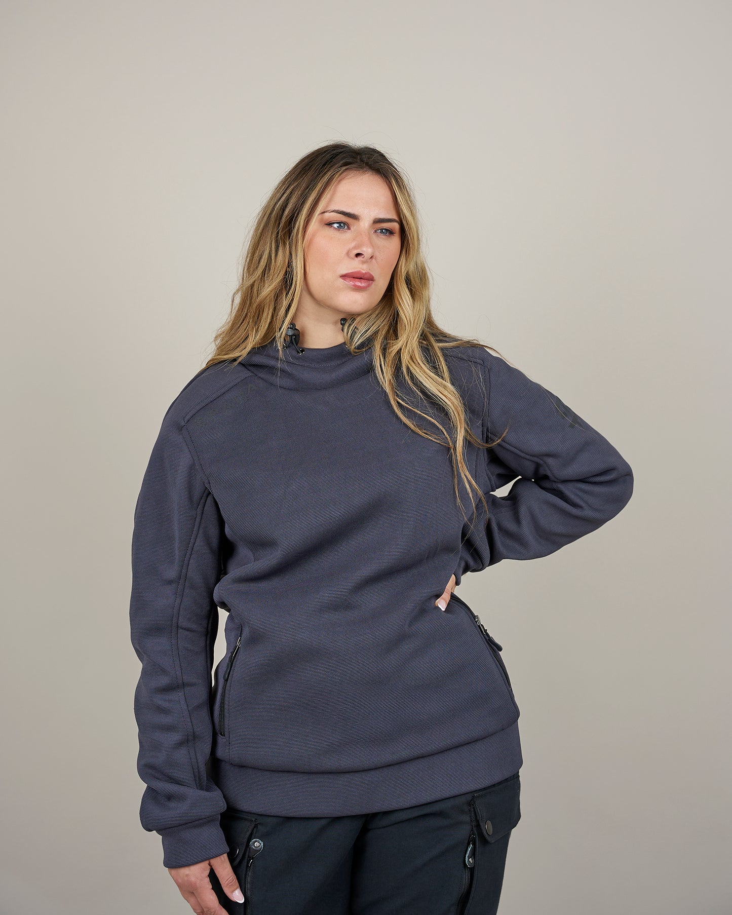 Blade Grey Turbulence Ladies Motorcycle Hoodie