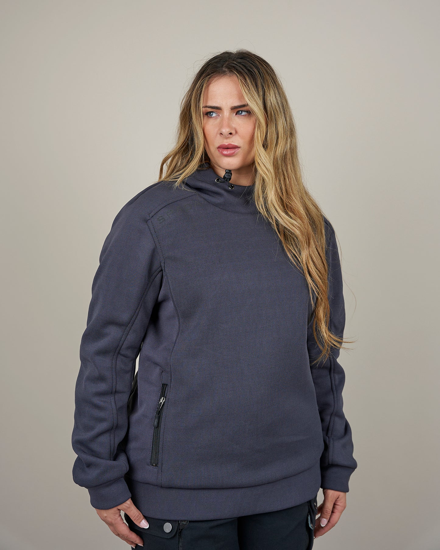 Blade Grey Turbulence Ladies Motorcycle Hoodie