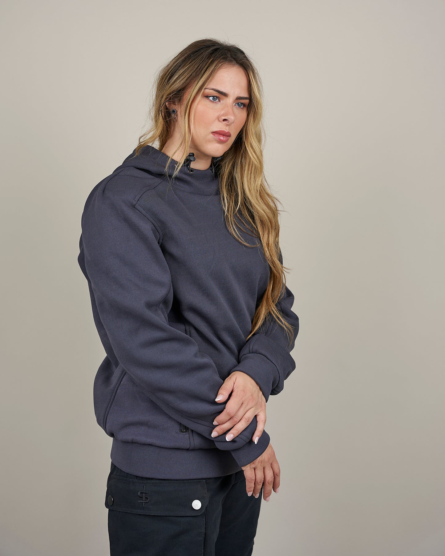 Blade Grey Turbulence Ladies Motorcycle Hoodie