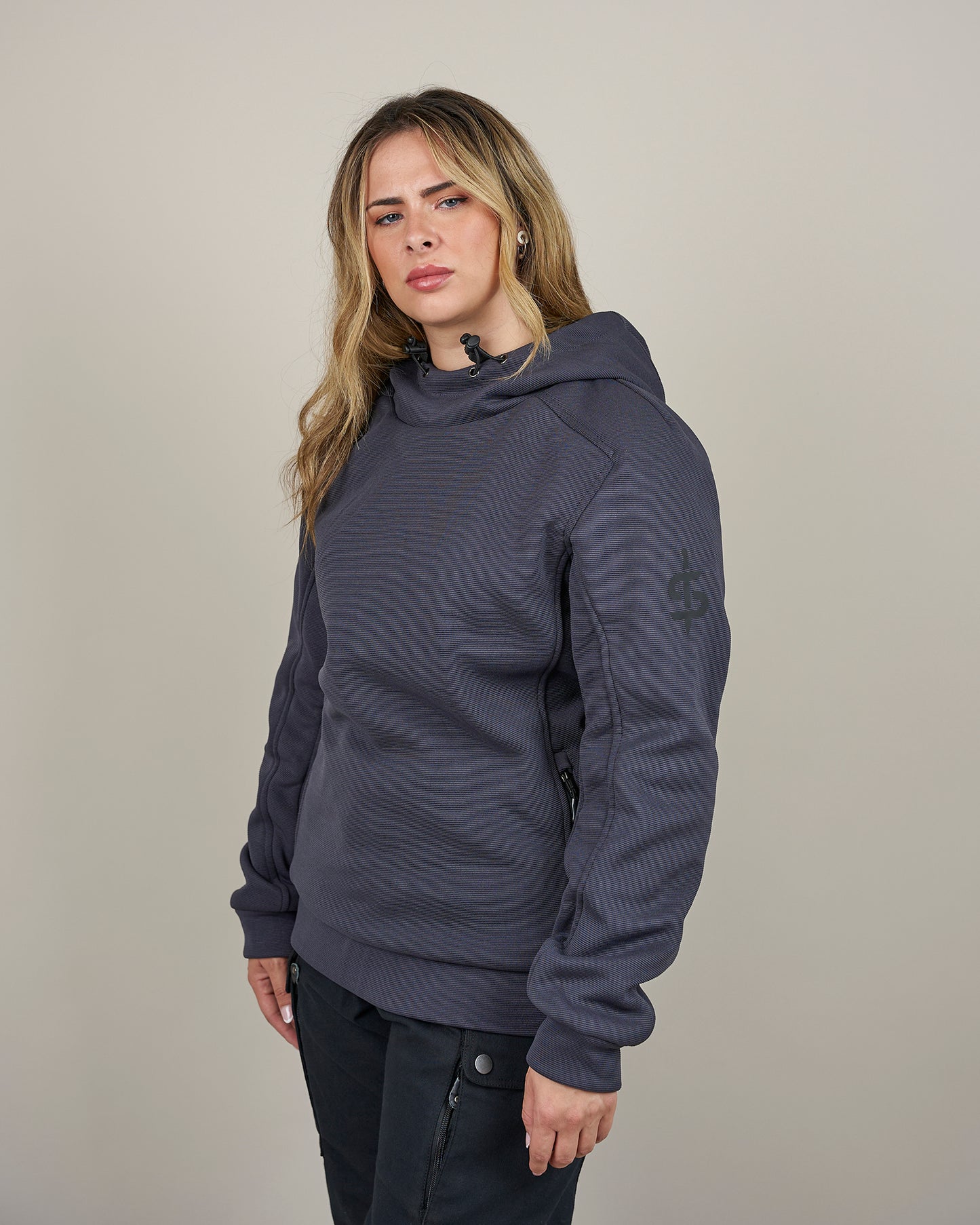 Blade Grey Turbulence Ladies Motorcycle Hoodie