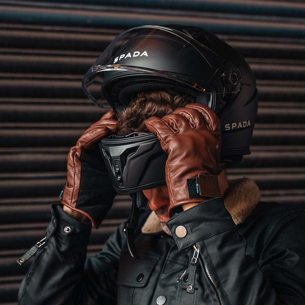 Clutch Winter Cognac Brown Motorcycle Gloves