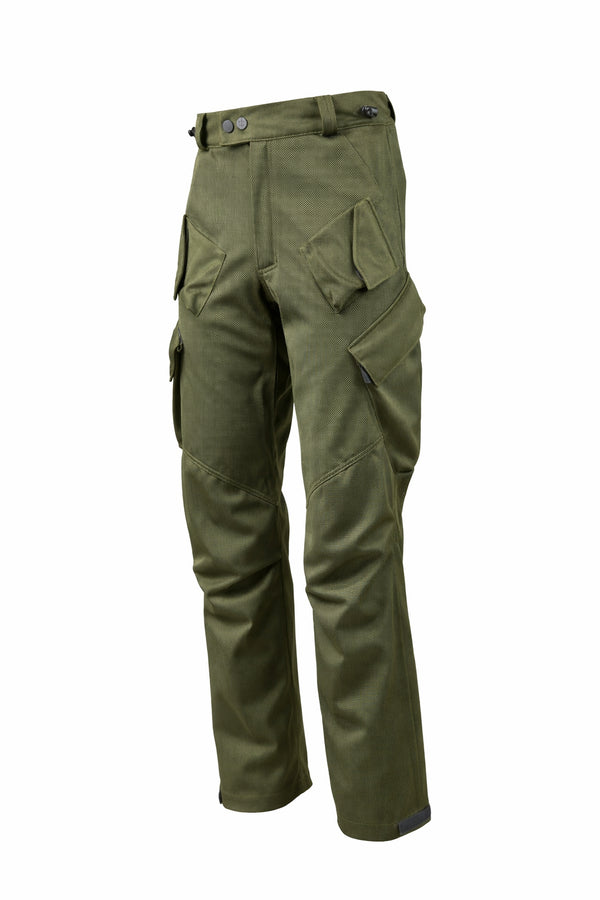 Combat Air Olive Green Ventilated Motorcycle Trousers