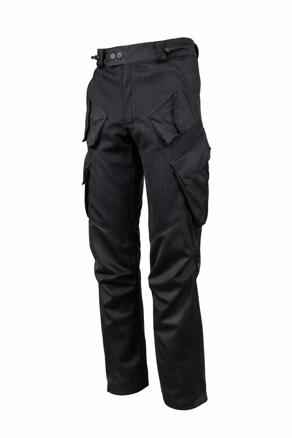 Combat Air Stealth Black Ventilated Motorcycle Trousers
