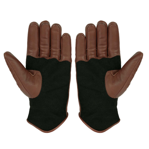 Clutch Winter Cognac Brown Motorcycle Gloves