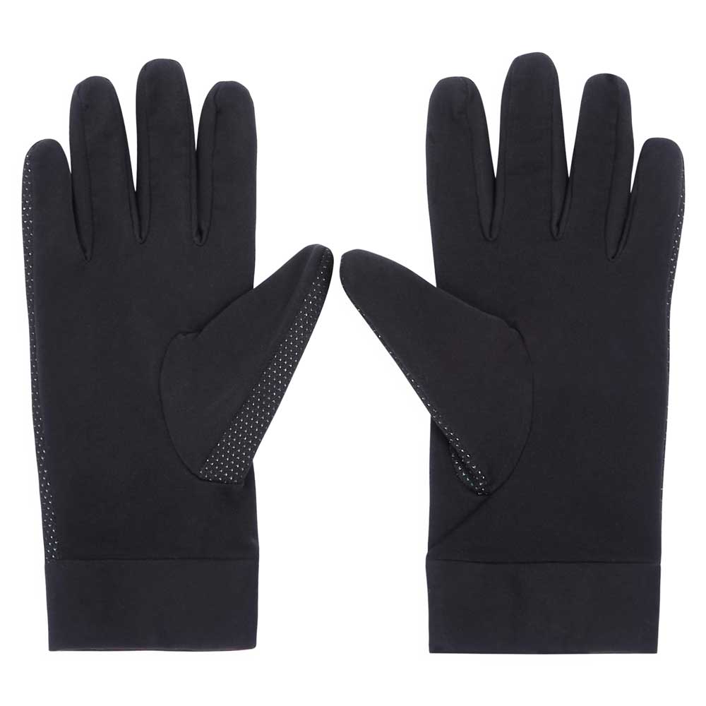inside palm of black base layer motorcycle gloves