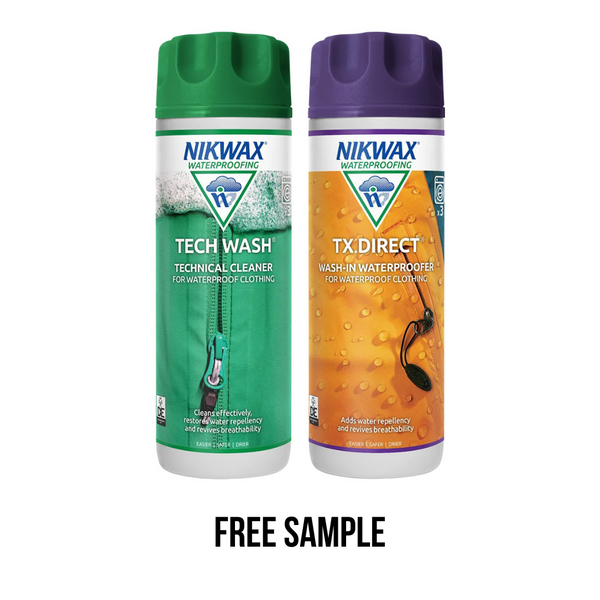 Free Nikwax TX. Direct & Tech Wash 100ml Sample