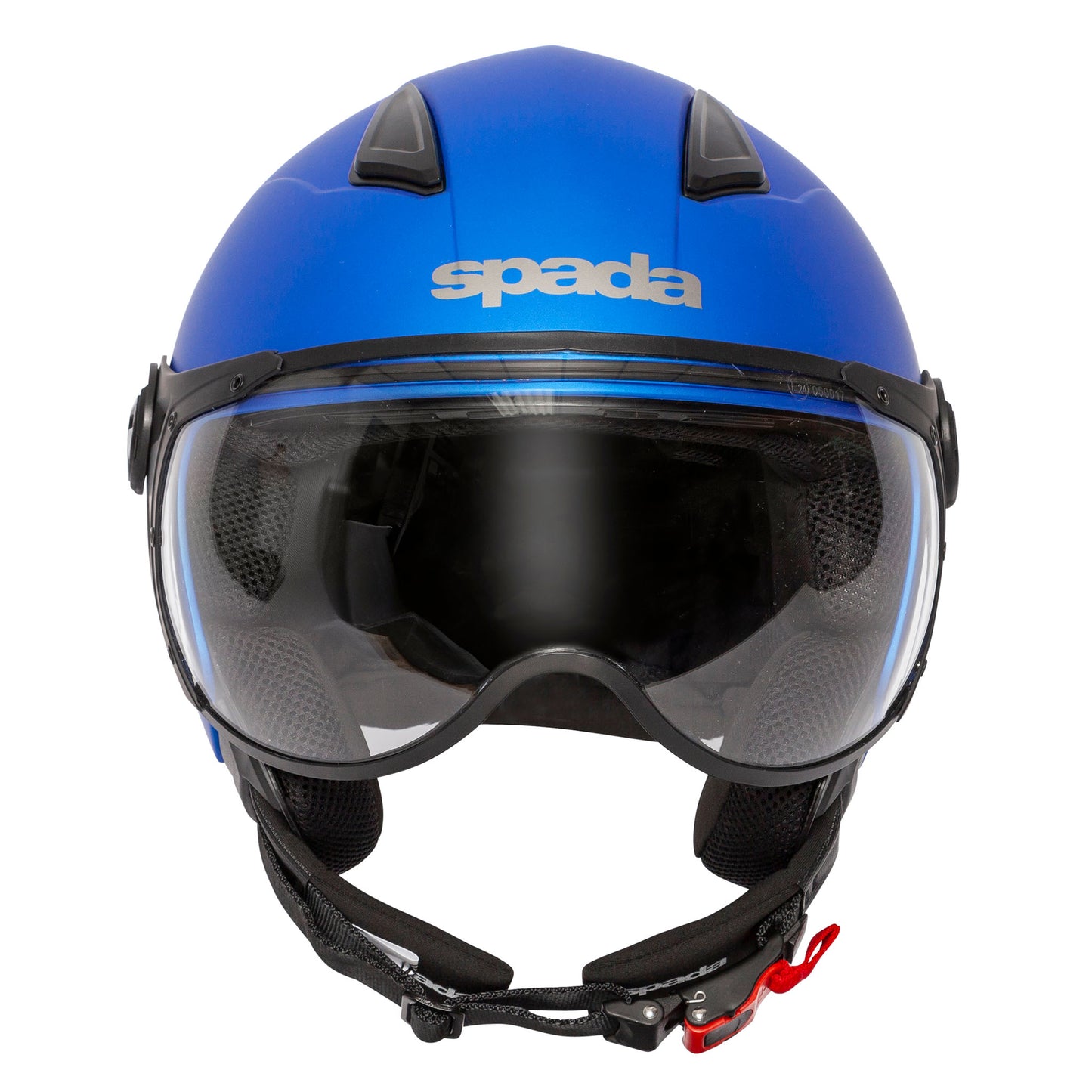 Hellion 06 Matt Bright Blue Open Face Motorcycle Helmet