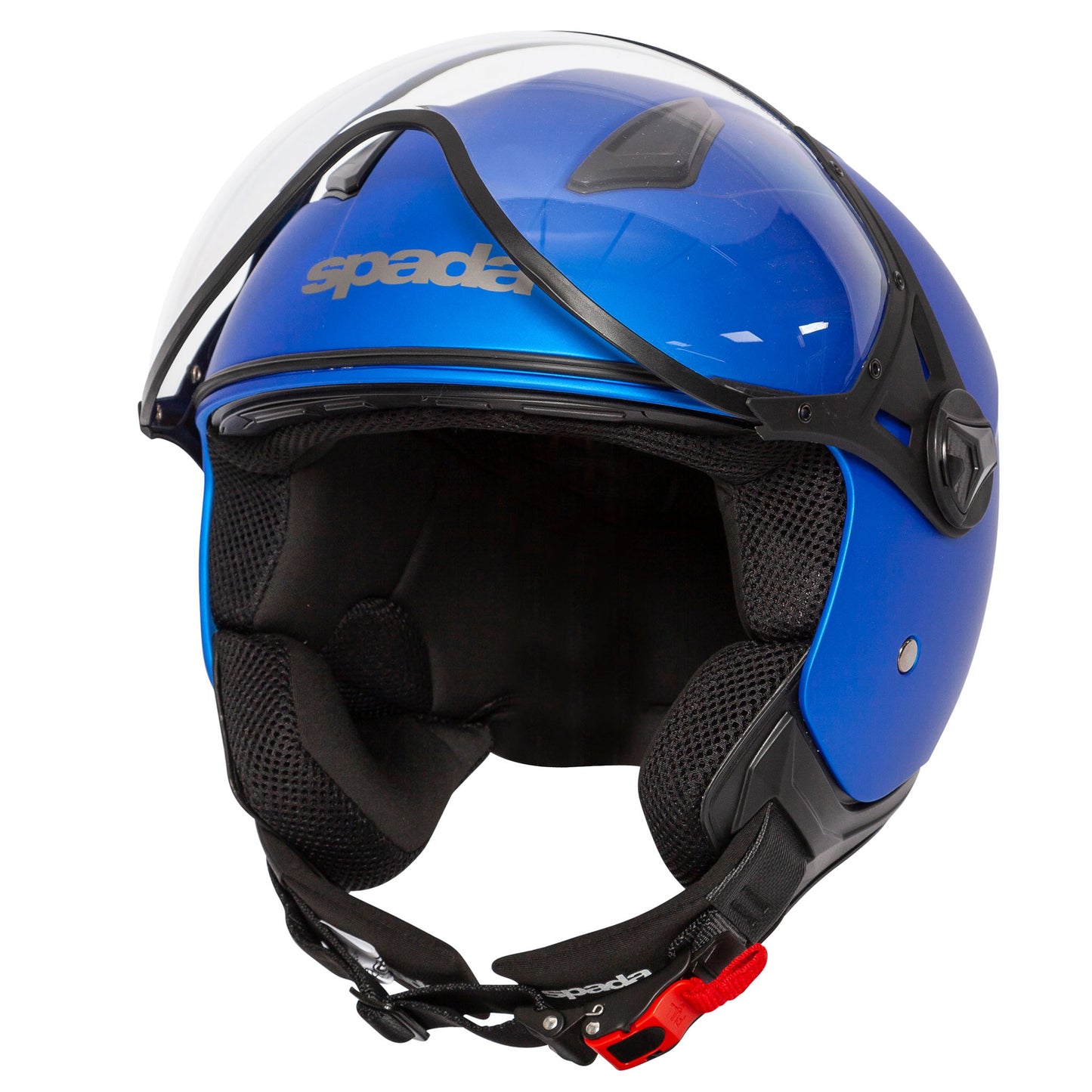 Hellion 06 Matt Bright Blue Open Face Motorcycle Helmet