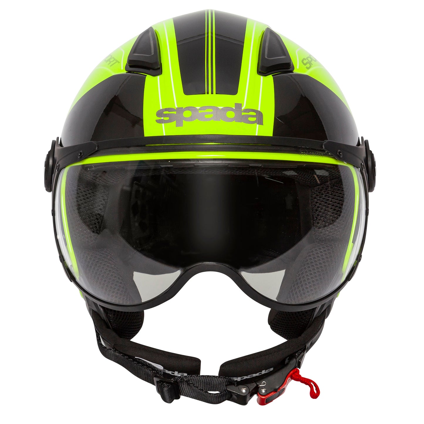 Hellion Twist Yellow Open Face Motorcycle Helmet