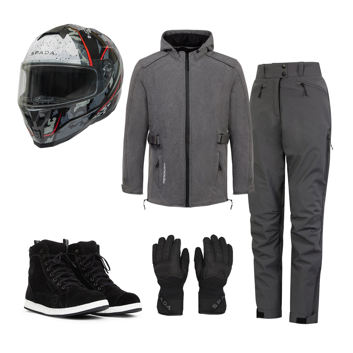 womens motorcycle clothing bundle with helmet gloves boots and jacket and trousers for women
