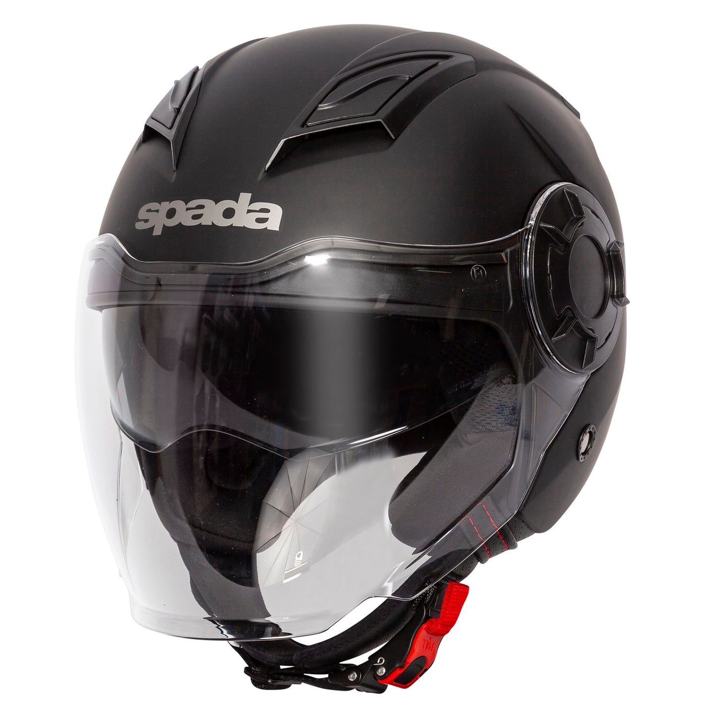Lycan Matt Black Open Face Motorcycle Helmet
