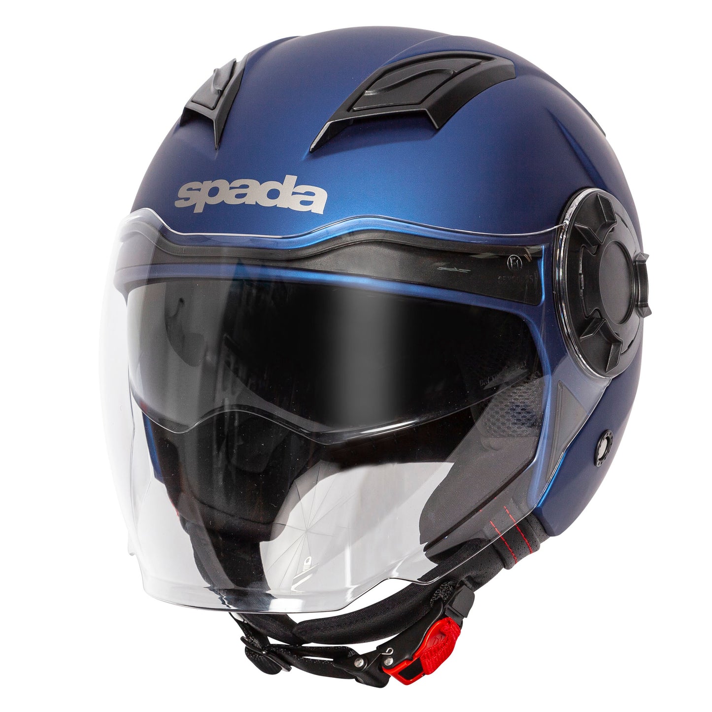 Lycan Matt Blue Open Face Motorcycle Helmet - XS