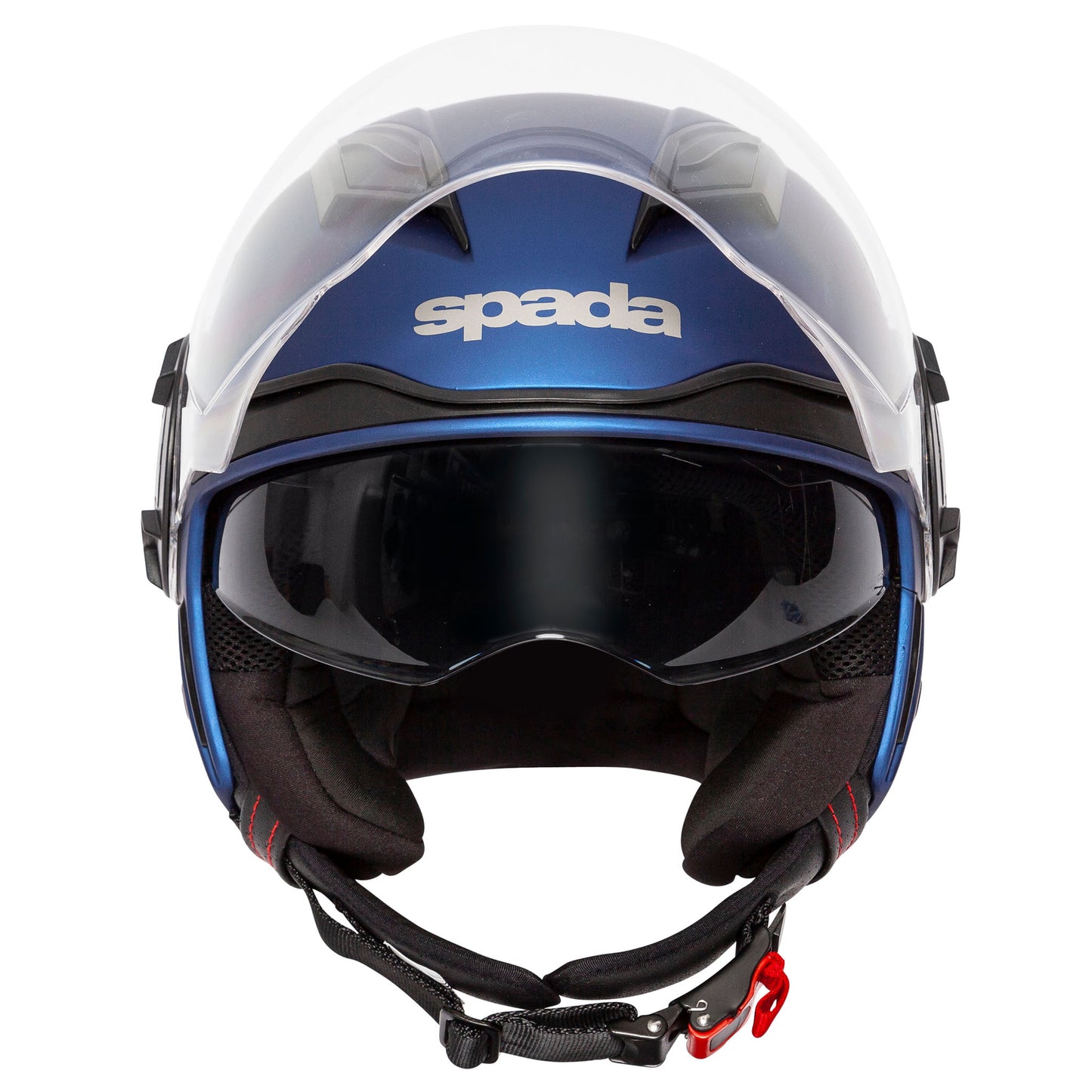 Lycan Matt Blue Open Face Motorcycle Helmet - XS