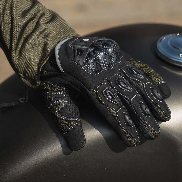 MX-Air Rev.2 Olive Green Motorcycle Gloves