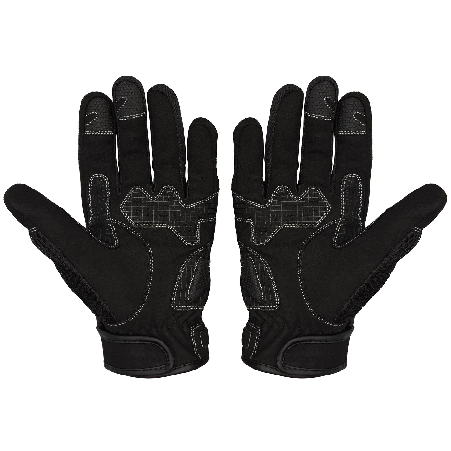 MX-Air Rev.2 Black Textile Motorcycle Gloves