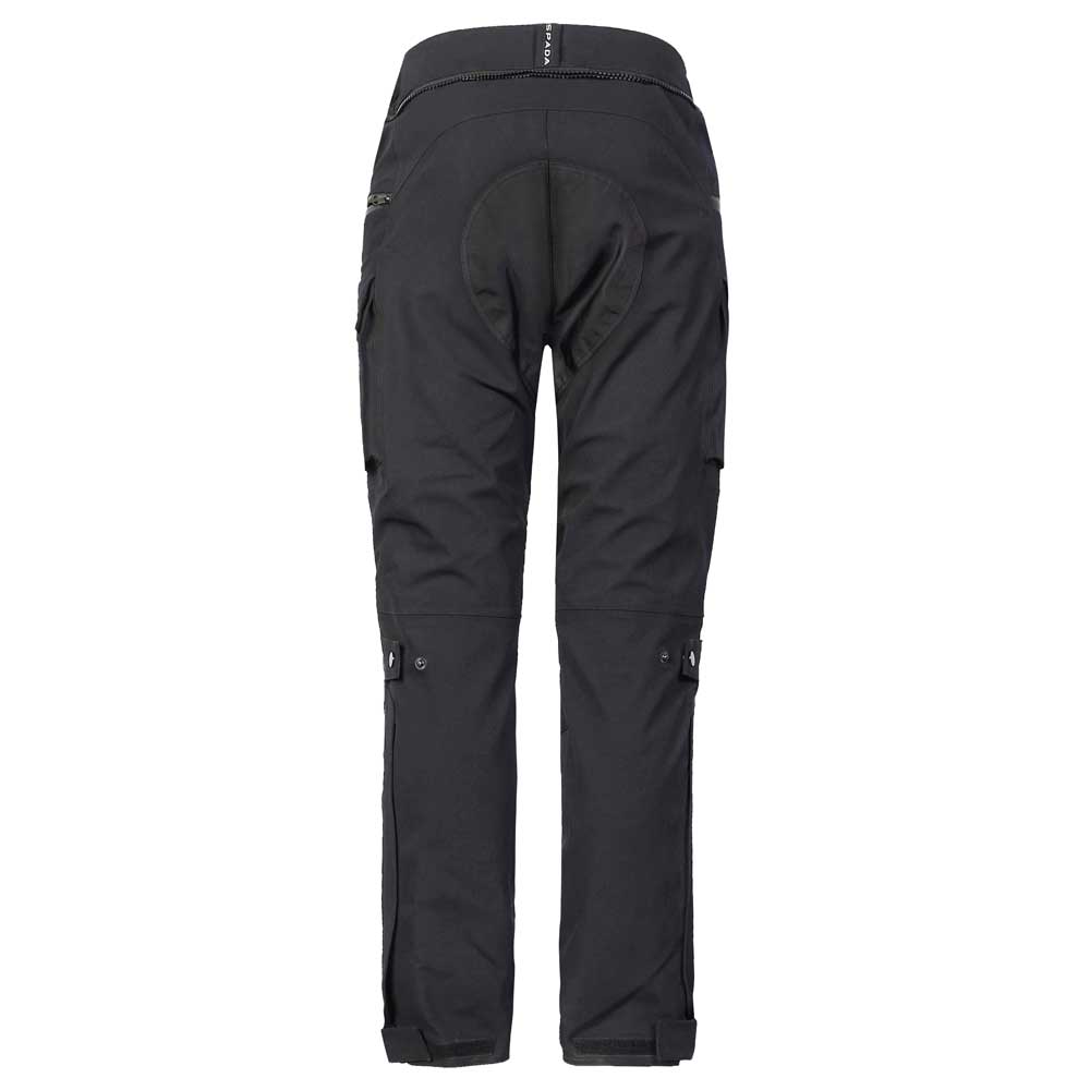 back of black motorcycle trousers for men